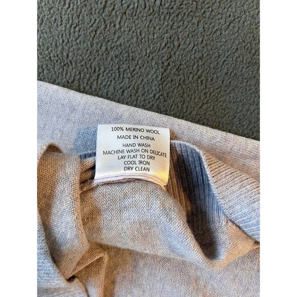 Woolx Merino Sweater Womens XL Lilac Chessy Tank Top Minimalist Preppy Chic EUC - Picture 9 of 9